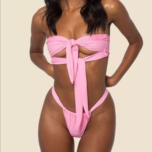 Khassani “Jelly” Bikini in PINK! Brand new w/ tags! NEVER WORN!